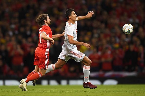 Combining alongside Dani Ceballos and club teammate Saúl Niguez in a midfield trio, he controlled the deep-lying areas protecting his backline well